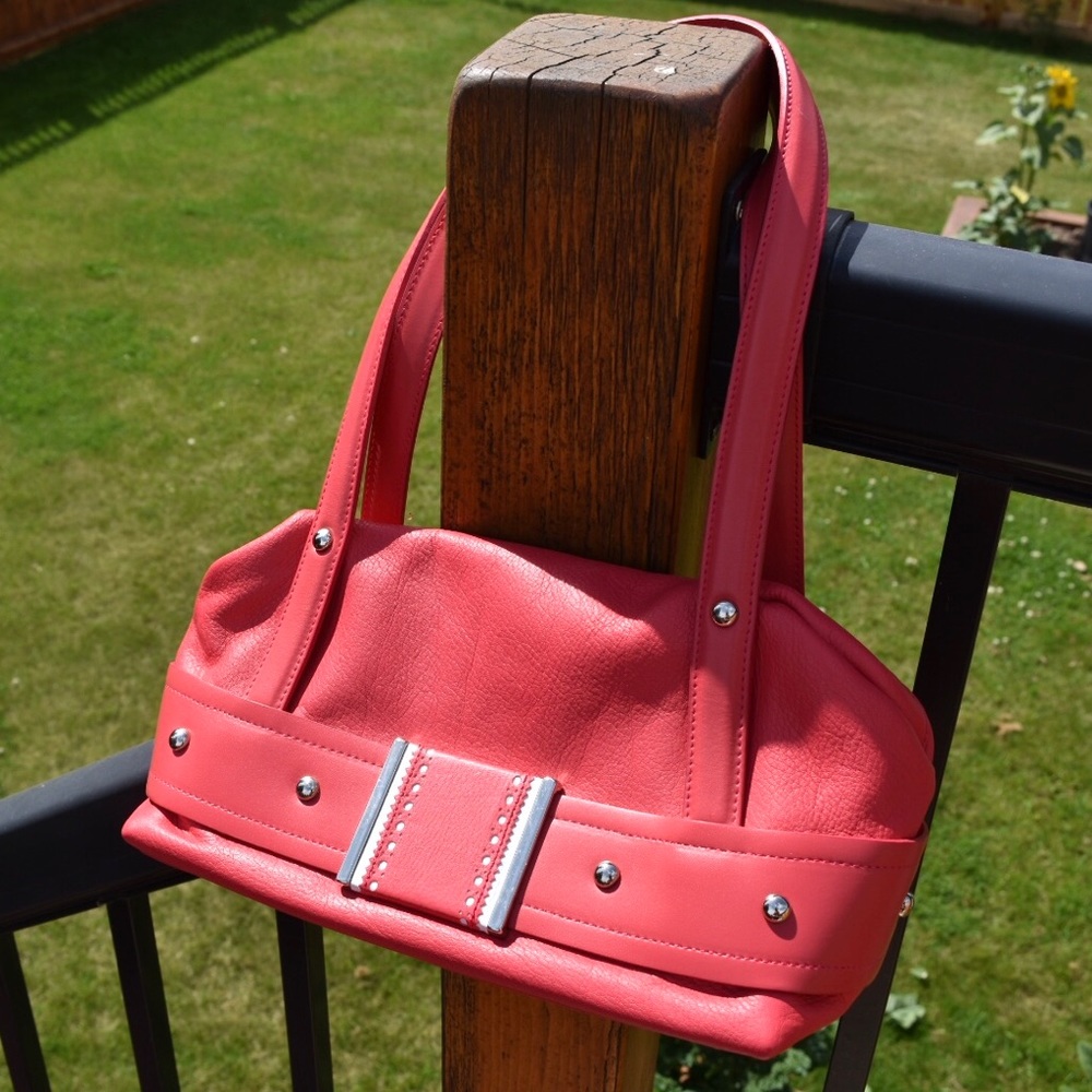 Pink Italian Leather Purse NWOT